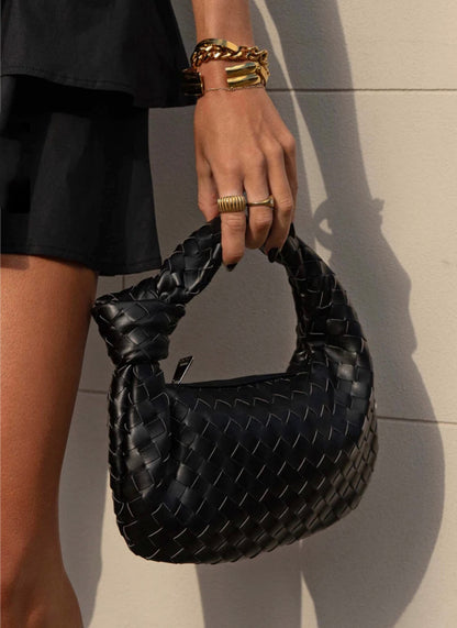 Luxe woven bag mini